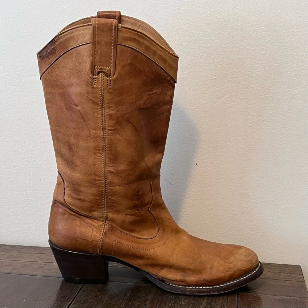Stetson Brown Leather Heeled Western Cowgirl Boots Womens 9 - Picture 4 of 12